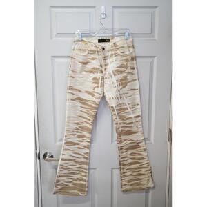 00's Just Cavalli Desert Camo Flared Jeans
